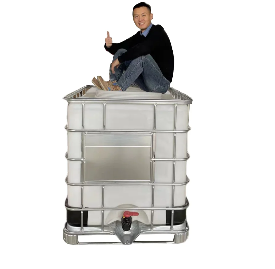 1000l rectangular stainless steel cubic container ibc plastic tank wholesale