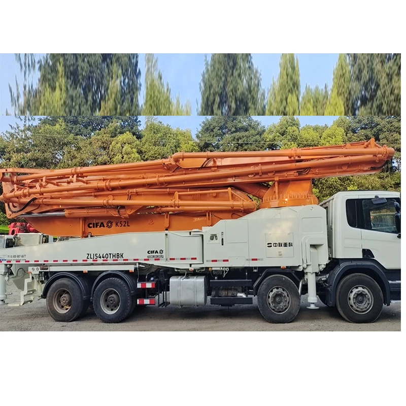 For sale second hand refurbished 52M Italy cifa concrete pump truck manual with scania chassis