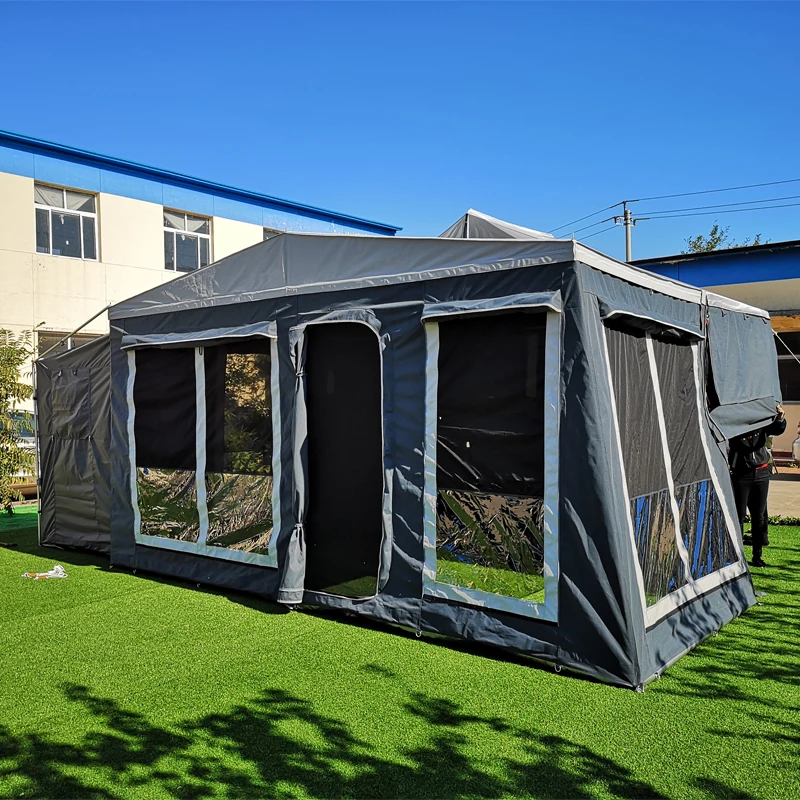ENJOIN 2022 Hot Garavan Tent Car Awning Factory Customized Roof Top Tent  Car Side Awning for Outdoor Camping