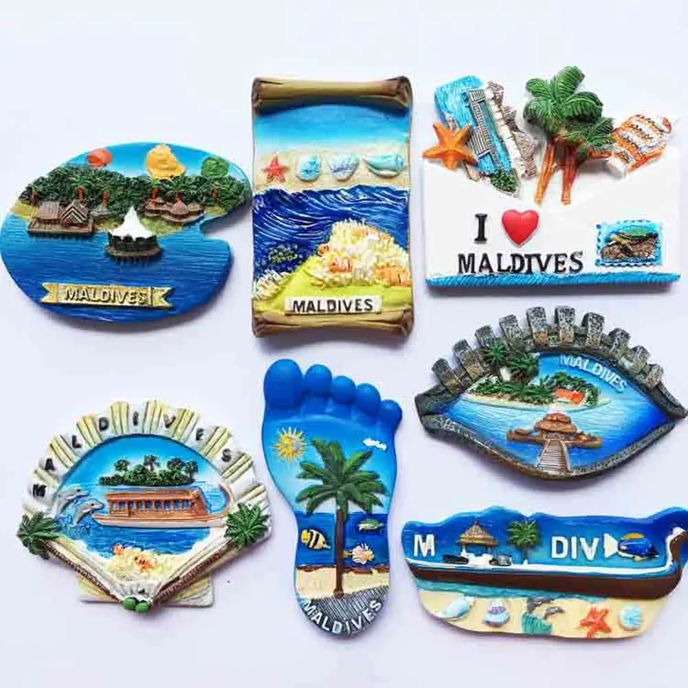 Fridge magnets custom tourism souvenirs promotional gift refrigerator magnetic travel city custom 3d resin fridge magnet country