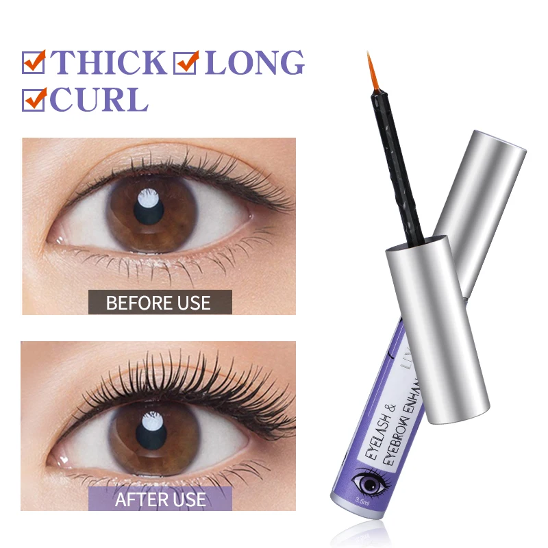 OEM Korean vegan organic lash serum extension eyelashes growing eyebrow private label biotin serum