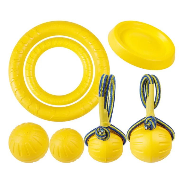 Wholesale 2024 New Eco Friendly Pet Interactive Throw EVA Floating Bouncy Hollow Solid Dog Training Ball Toys For Pets