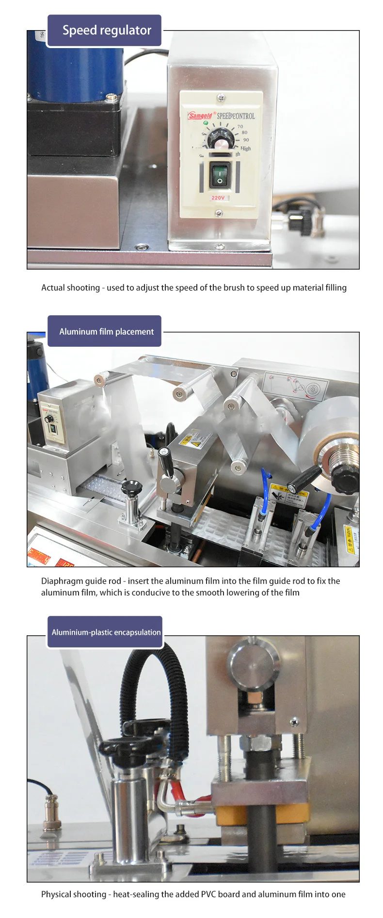 Professional Food Blister Machine Strip Blister Packing Machine Cake Sheet Blister Packaging Machine