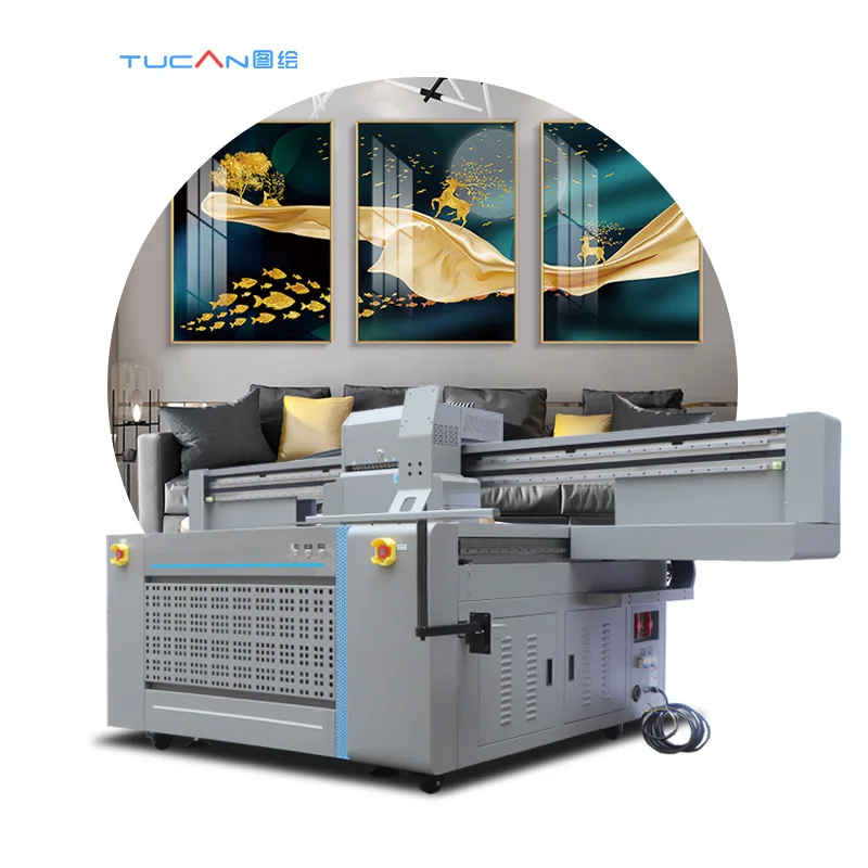 1.6m x 1.0m wide format wall printer uv flatbed printer vertical machine printing machine eco-solvent  printer