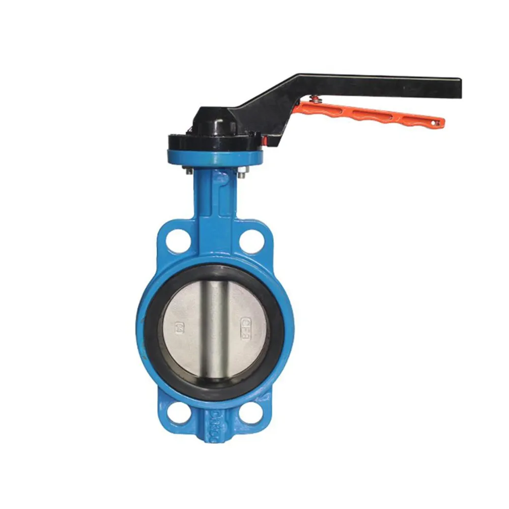COVNA 2 Inch Lever Handle Wafer Type Cast Iron Manual Butterfly Valve