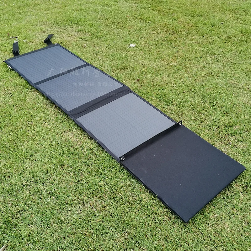 Shenzhen factory custom-makes popular 80W emergency solar folding panels or solar rechargeable bag