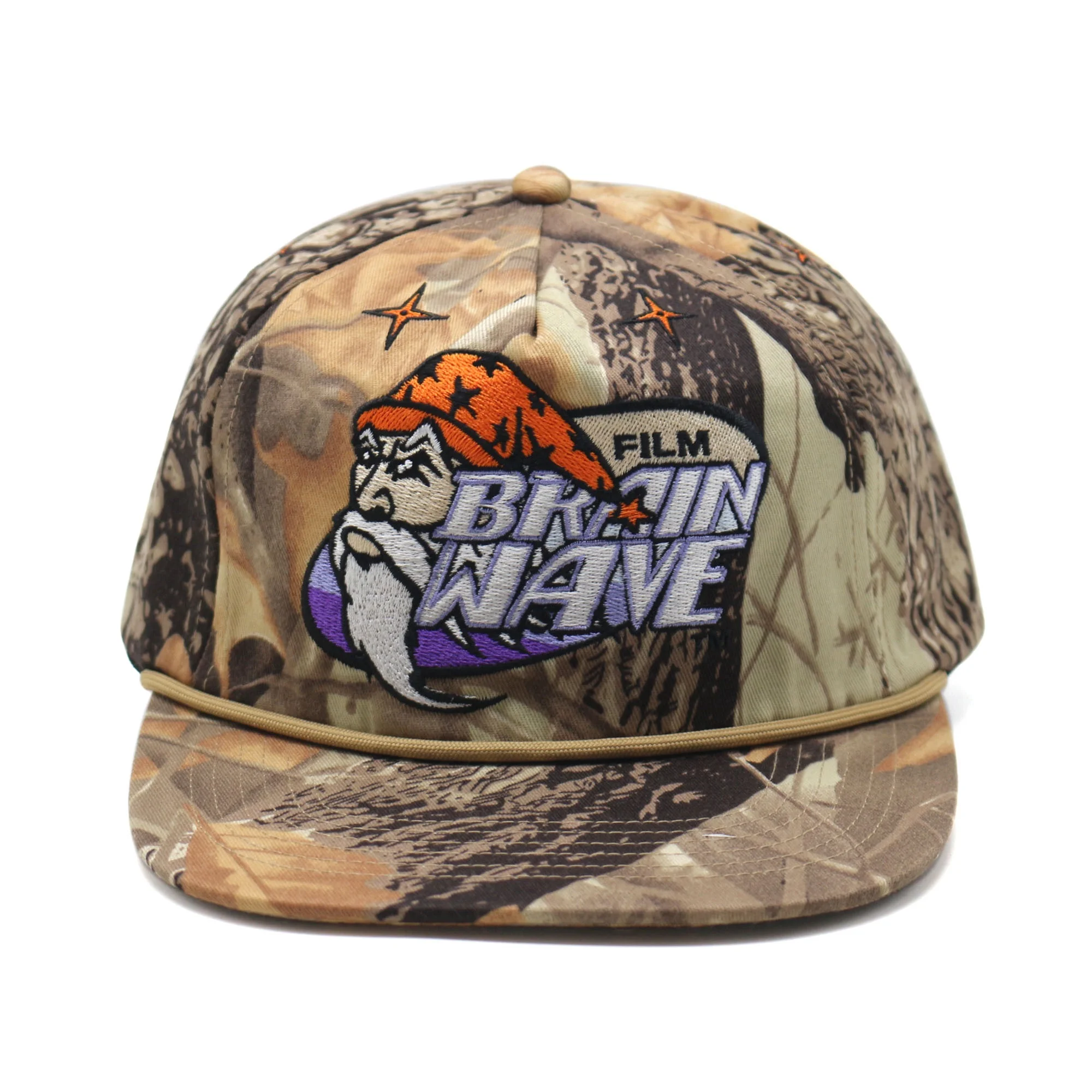 custom embroidery logo desert forest camo unstructured snap back cap wholesale