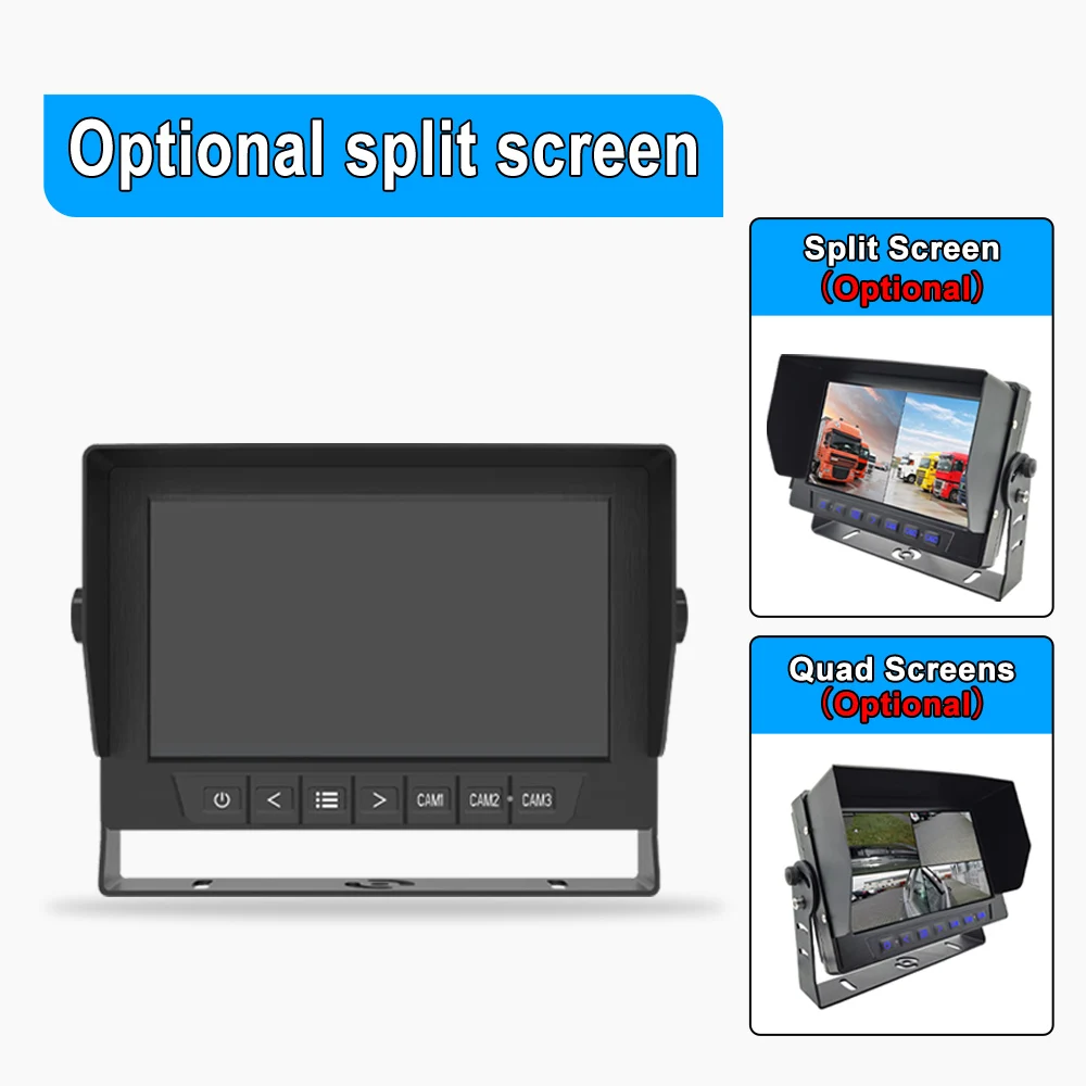 7 дюймов TFT LCD автомобильный монитор 24 Вт водостойкый LED IP68 AHD 1080P 720 вилочного погрузчика: Морская Лодка Monitores