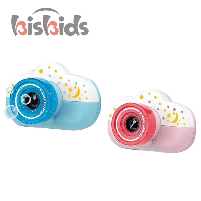 Latest Summer Kids Fun Toys Cartoon Cloud Electric Bubble Camera Toy Handheld Automatic Blowing Bubble Machine Outdoor Toy