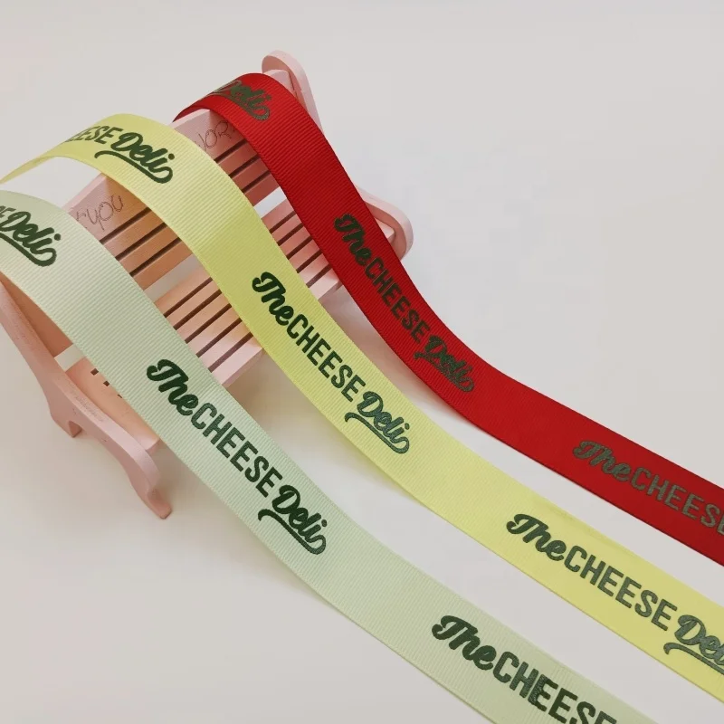 Ruban Pour Cadeau Avec Marque Ruban Personal customised ribbon Packing Ribbon For Packaging Custom Logo