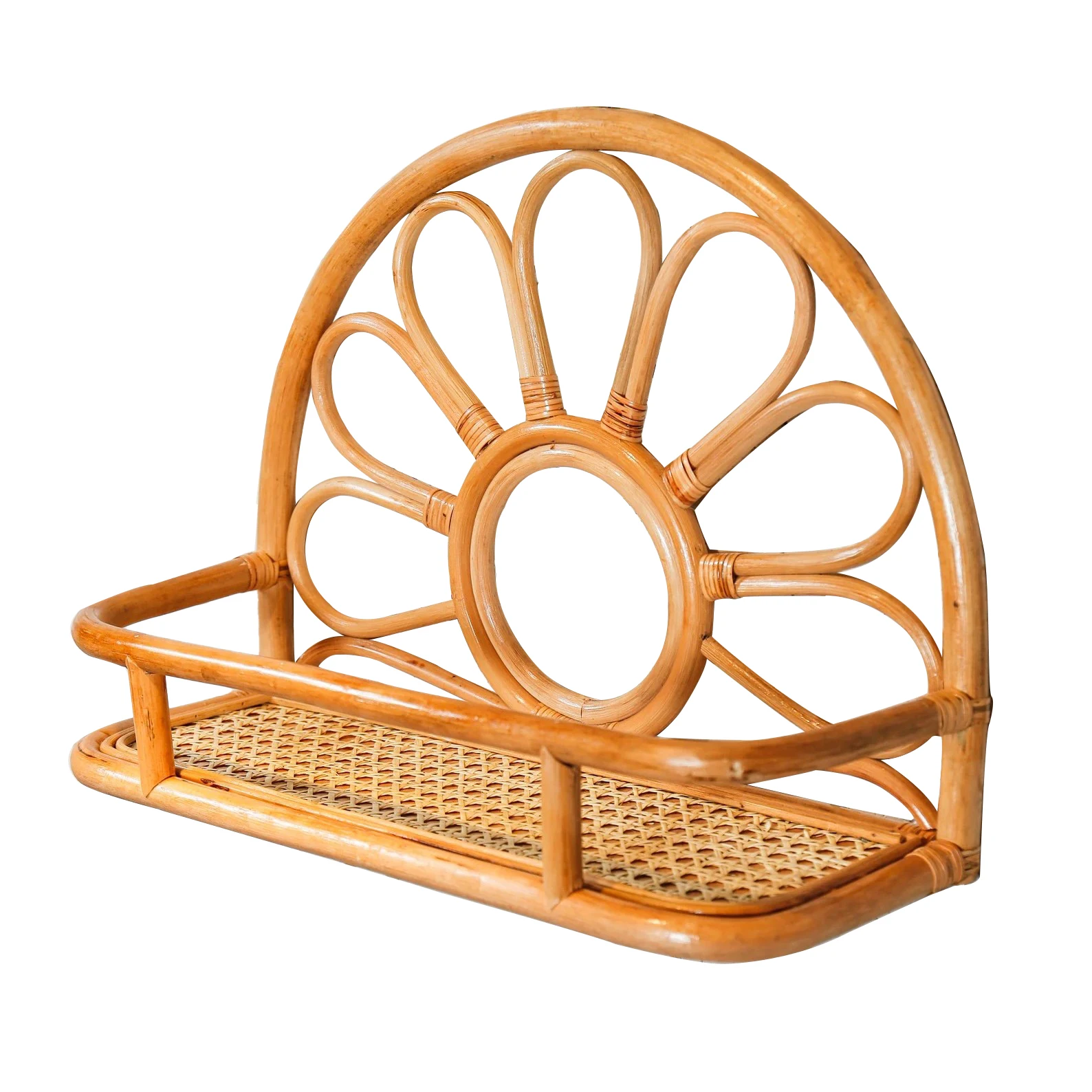 Rattan Shelf Hanger Wall Hanging Indoor From Vietnam