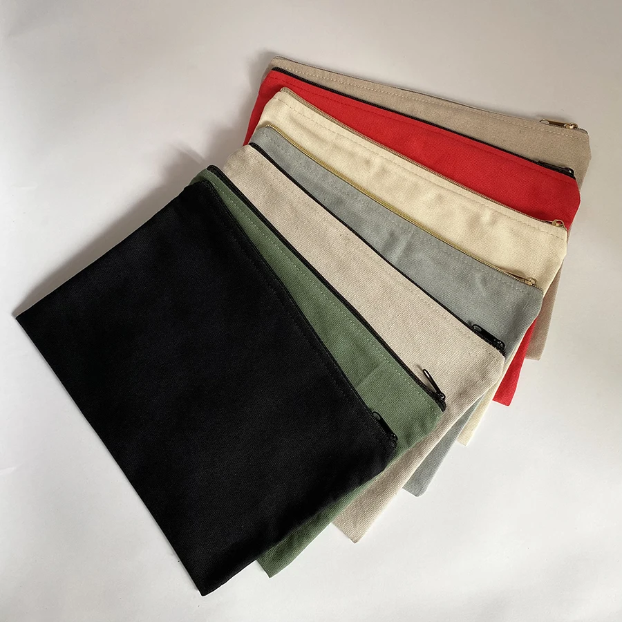 Мешочек из толстой ткани с застежкой-молнией
