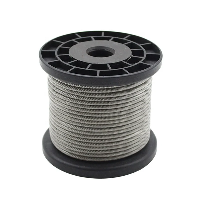 7X7 304 Stainless Steel cable 0.6mm stainless steel wire Rope 7*7 for marine
