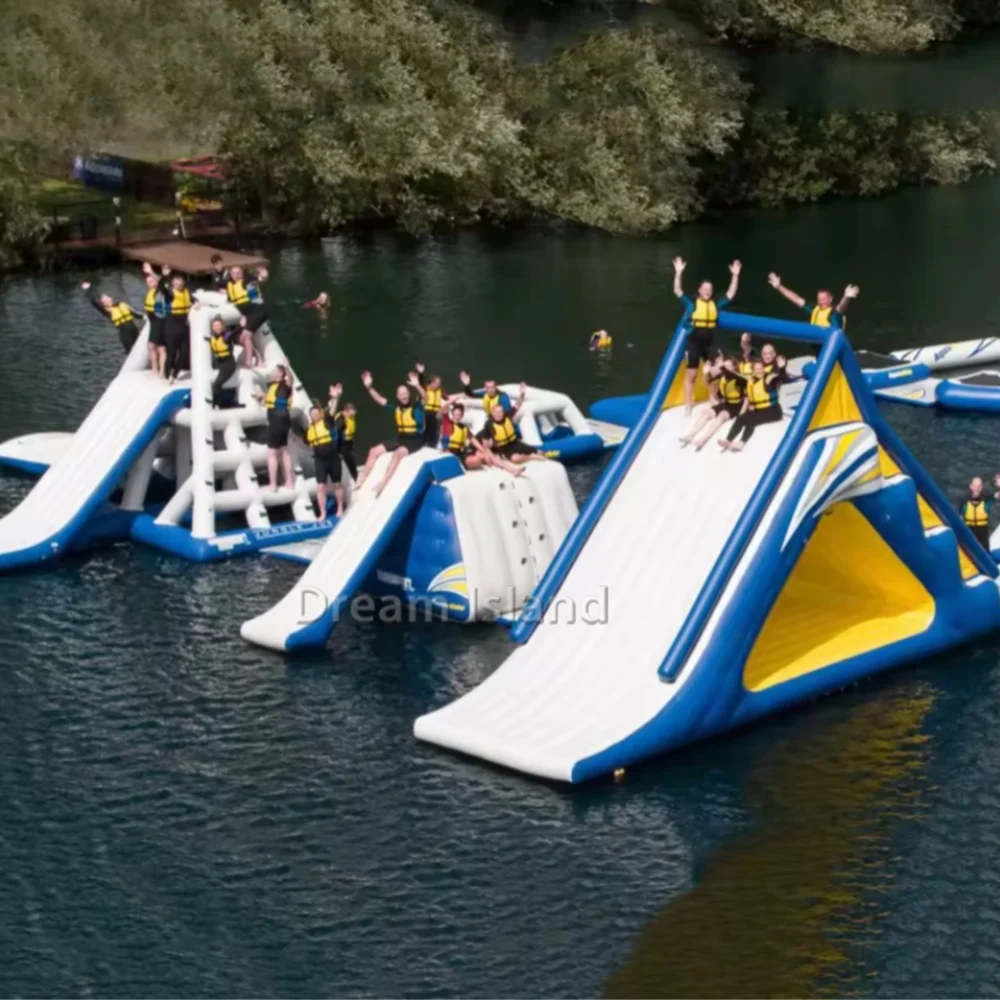 Outdoor pvc inflatable water slide for water park