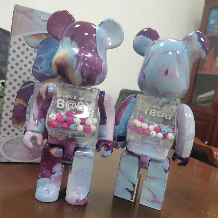 Bearbrick KAW 400% небула Чиаки блочный медведь жесткая фигурка медведя для украшения помещений детские куклы