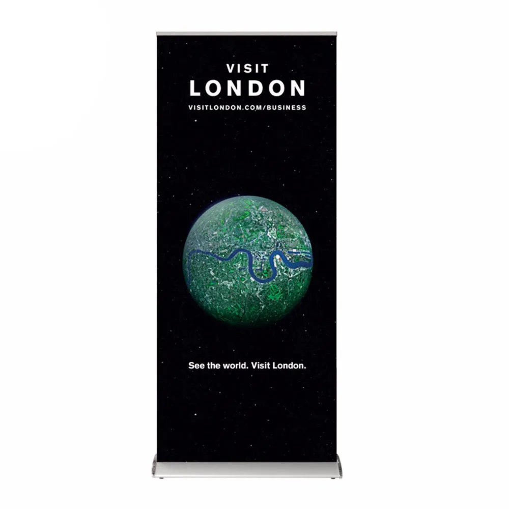 Custom Aluminum Roll Up Retractable Scrolling Pull Up Pop up Standing Banner for Advertising Promotion Exhibition