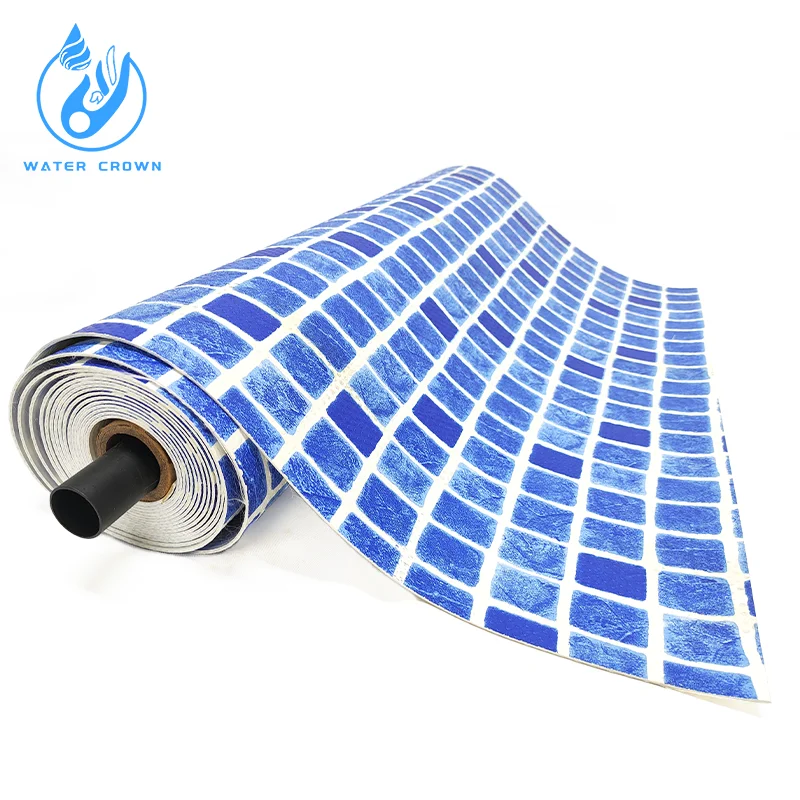 Supplier customizes UV resistant PVC swimming pool liners water crown pool accessories
