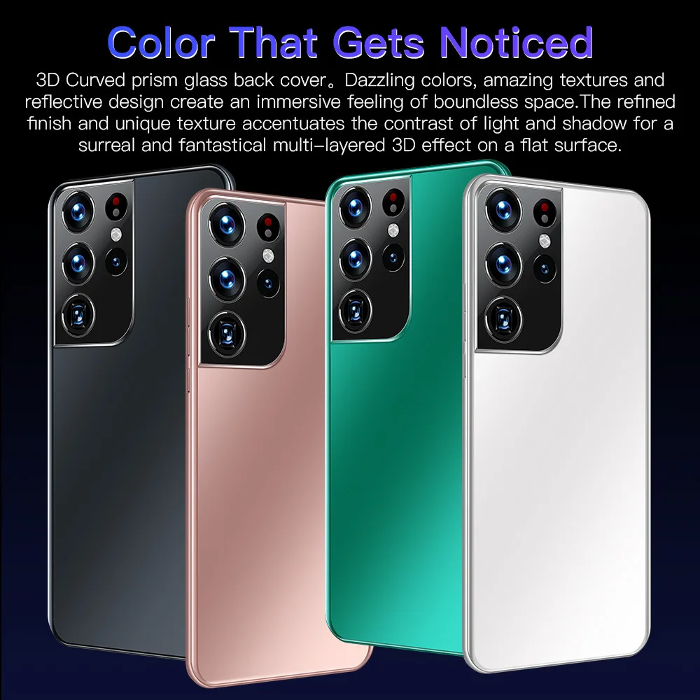 Лидер продаж 6 ГБ + 128 Гб S21 Ультра многофункциональные полноэкранные мобильные телефоны 5g мини мобильный телефон оригинальный