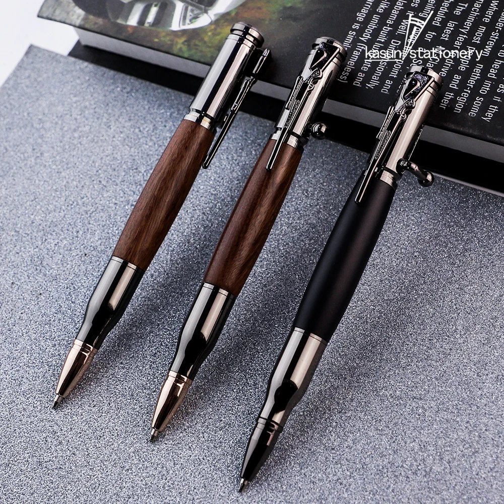 Hot selling Bullet Shaped Bolt Action Custom Logo Rifle Design Clip Gun Pen for Business Gift