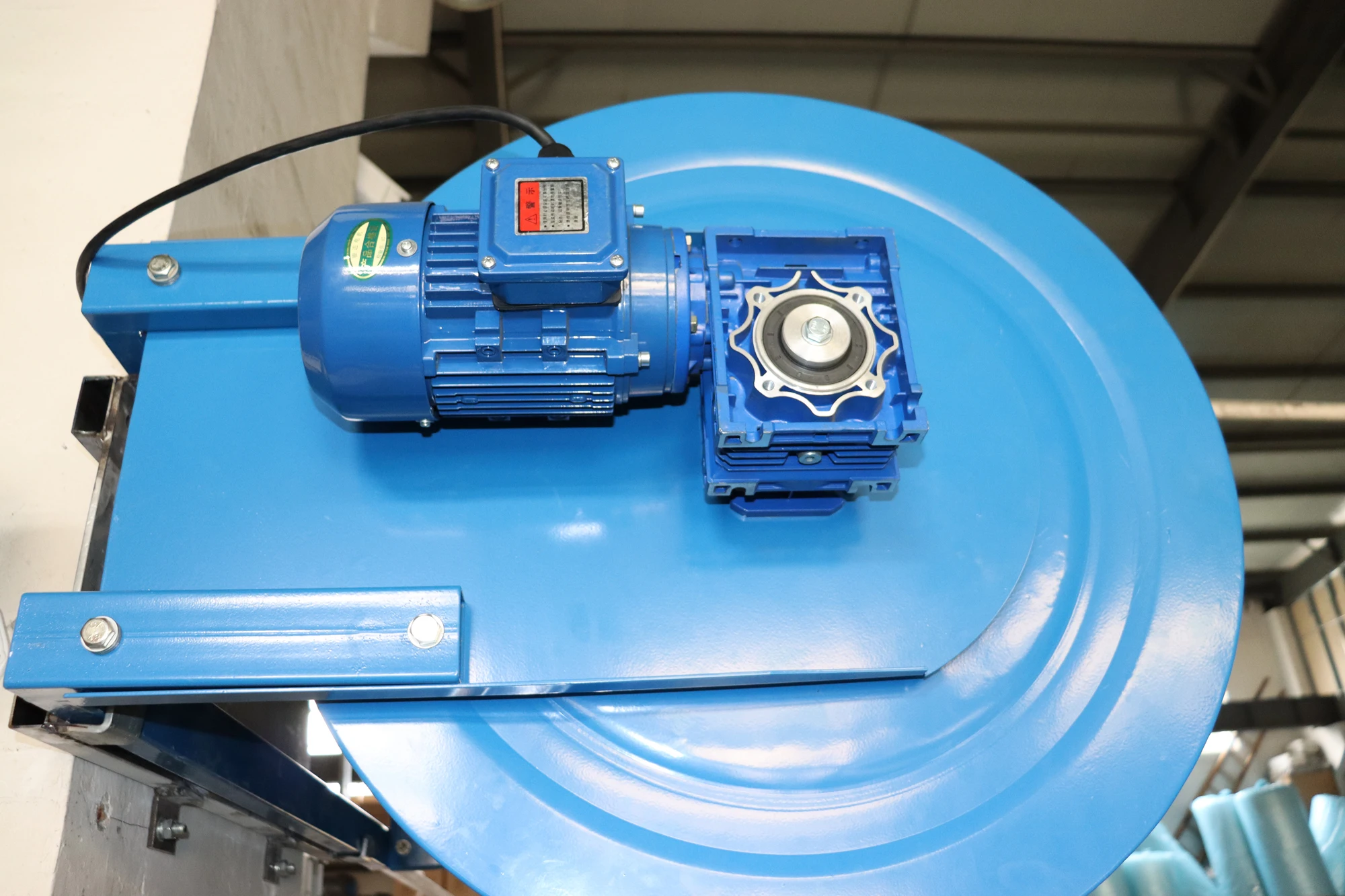 Heavy Duty exhaust gas hose reel with motorHigh Temperature Motorized Exhaust Hose Reel