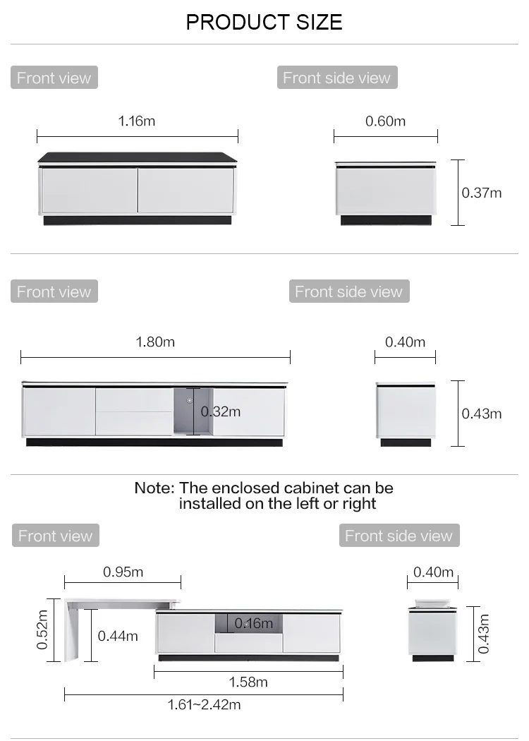 Modern Nordic Simple Design Wooden Glass Top Coffee Table Living Room Furniture TV Cabinet Set