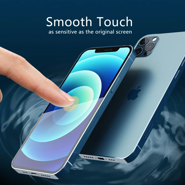 Amazon 2.5D High Transparent Anti Blue Ray Tempered Glass Film Screen Protector For iPhone 12 Pro Max 13