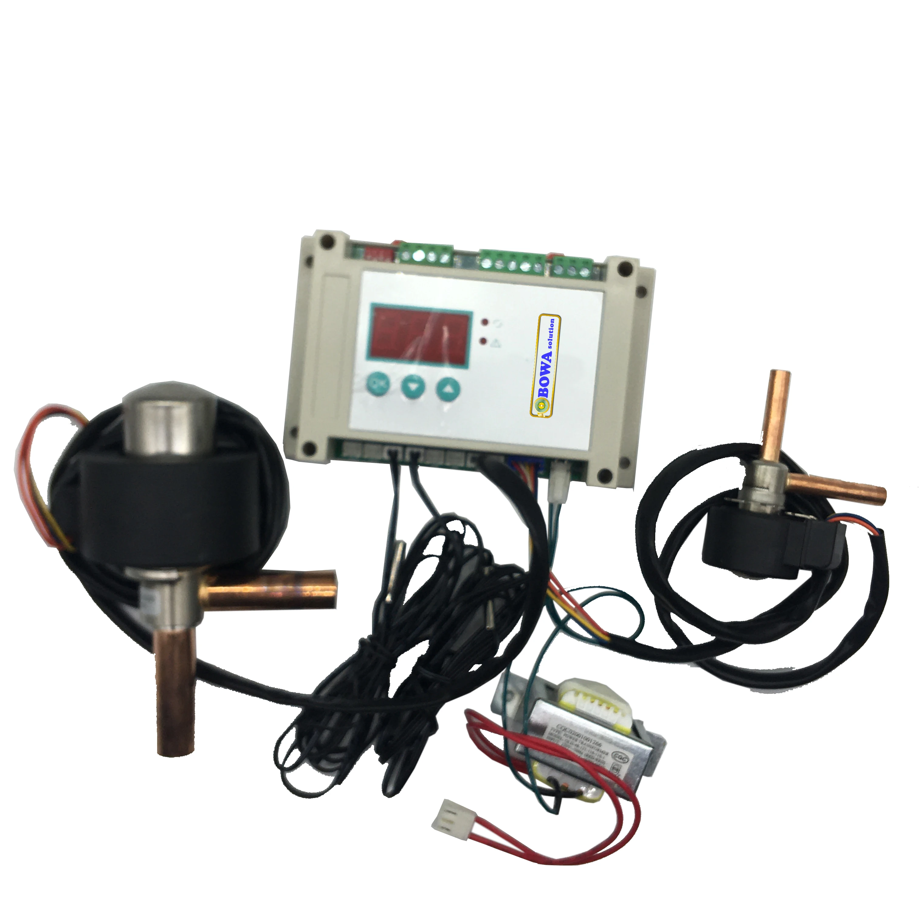 Dual independent working EEV is great choice for 2 or more air coolers in cold room or air chamber, matching one condensing unit