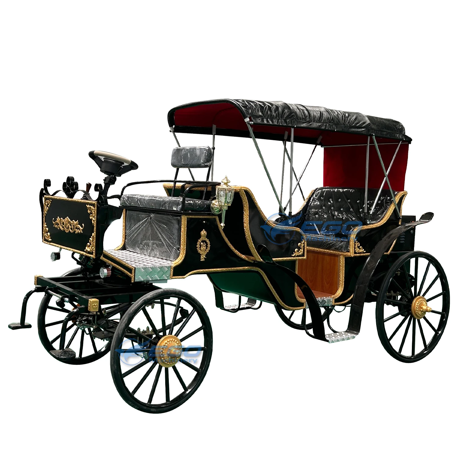 Carriage wedding Special transportation Electric princess carriage Metal sightseeing carriage