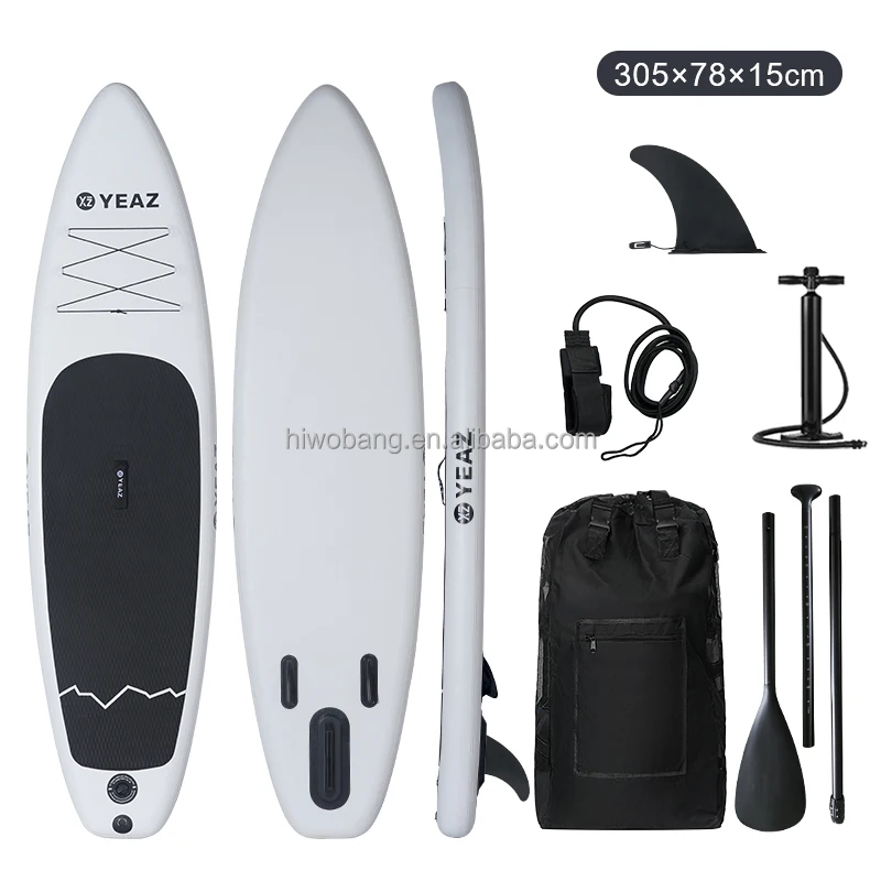 OEM 2025 SUP Board All-Round Black Orange Inflatable Stand up Paddle Board Body Board for Ocean Waters