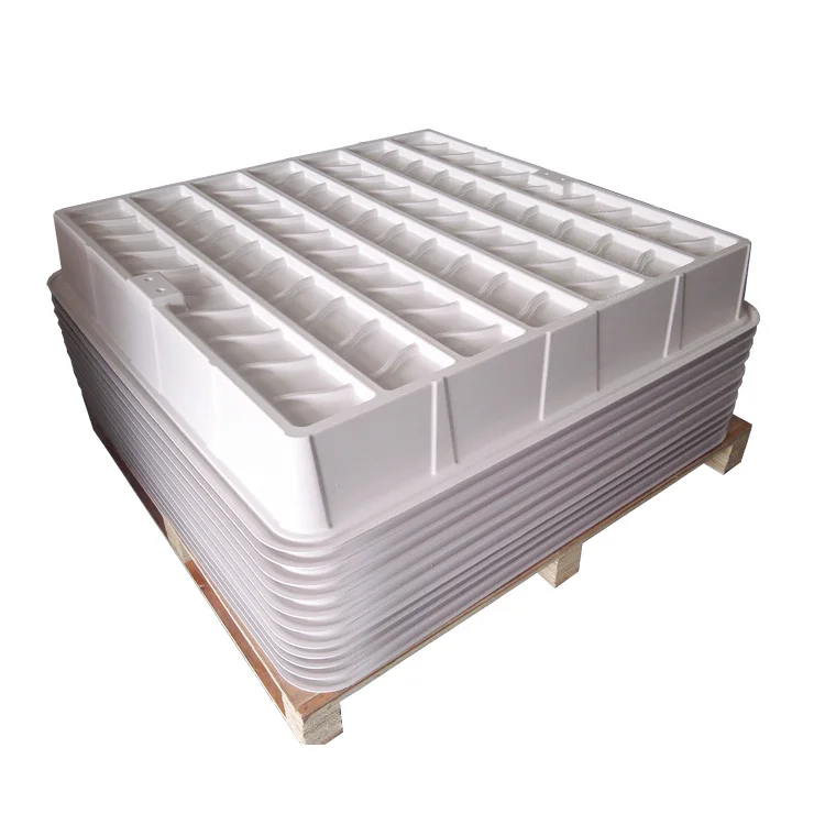 BPA free ABS 4mm thickness white plastic flood drip tray 4x4 hydroponics table trays 4x8