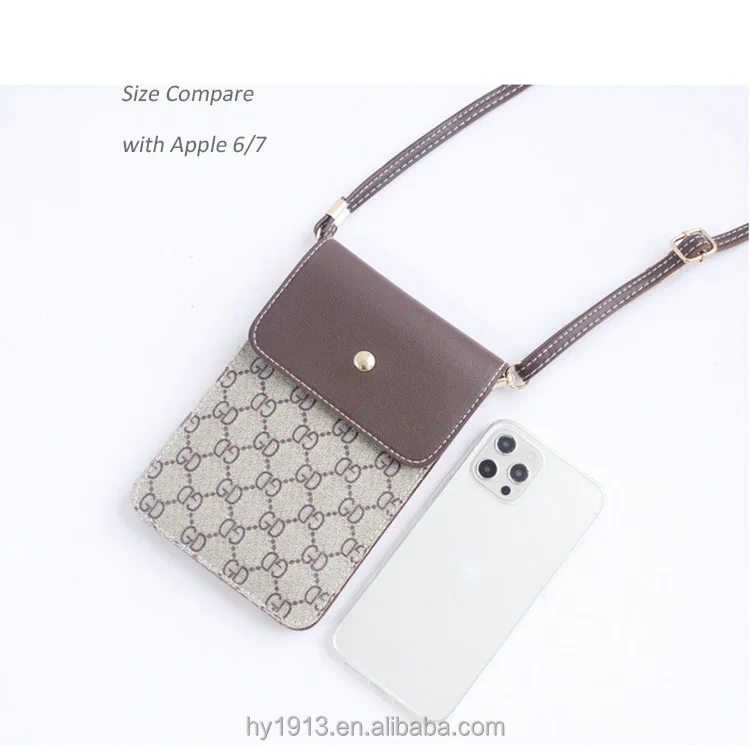 
2021 fashion women style crossbody phone case with adjustable shoulder strap card purse wallet for Iphone11 12pro max 