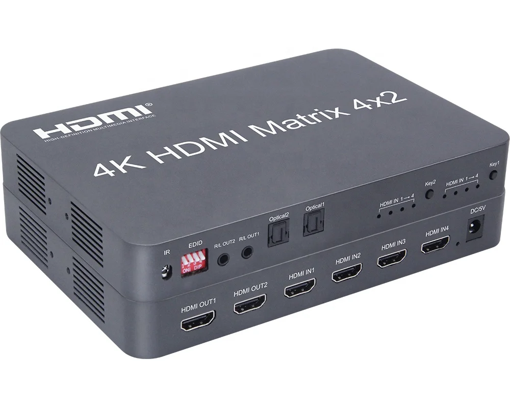 
1.4V 4Kx2K HDMI Matrix 4x2 with audio output 