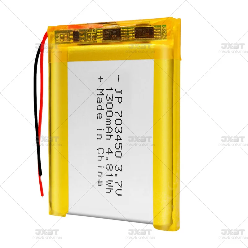 Rechargeable lithium battery 3.7v 1300mah 703450 for cosmetic instrument