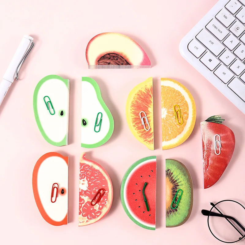 3D Orange Shape Fruit Shape Paper Cube Sticky Note Manufacturer In Zhejiang China