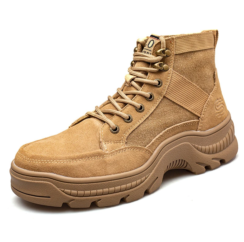 Fashion Sport Safety Boots Shoes Automatic genuine leather Work Shoes