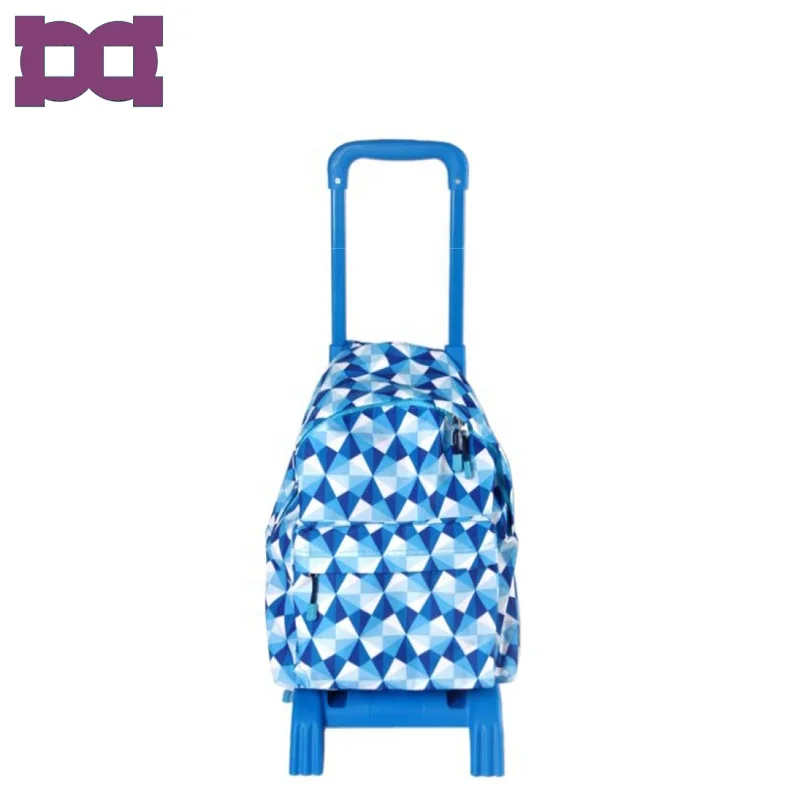 Big wheels kids school trolley bags for girl