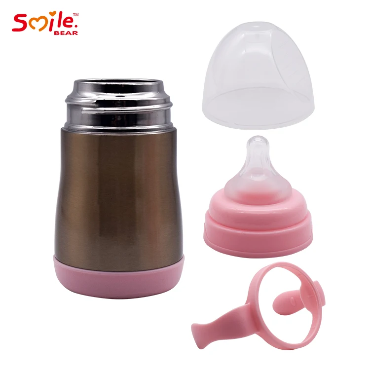 
Insulation Cup Vacuum Flask Milk Bottle Baby Thermos Stainless Steel Feeding Bottle With Nipple 