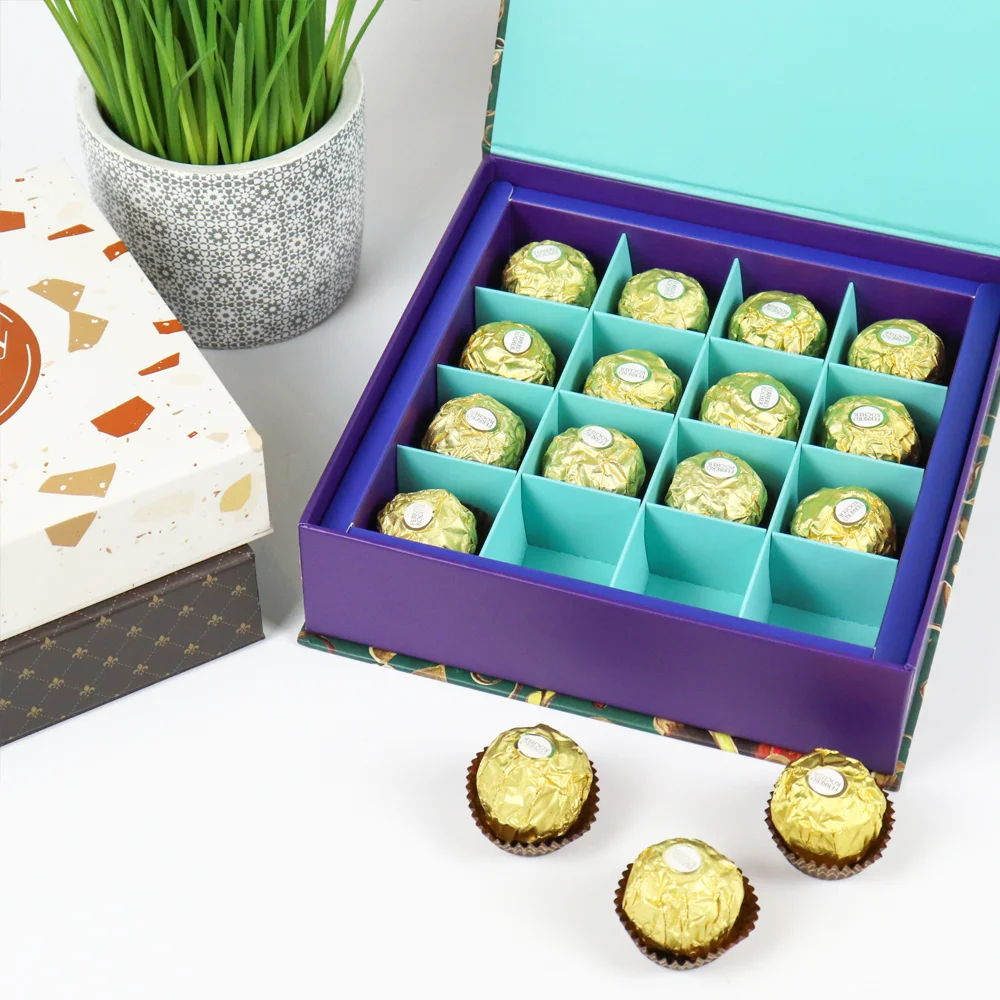 manufacture wholesale cardboard packaging gift boxes personalized customized printing colorful rigid paper eid mubarak treat box