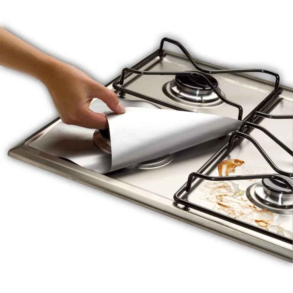 Reusable Gas Stove Burner Covers Non-Stick Stovetop Burner Liners Gas Range Protectors for Kitchen