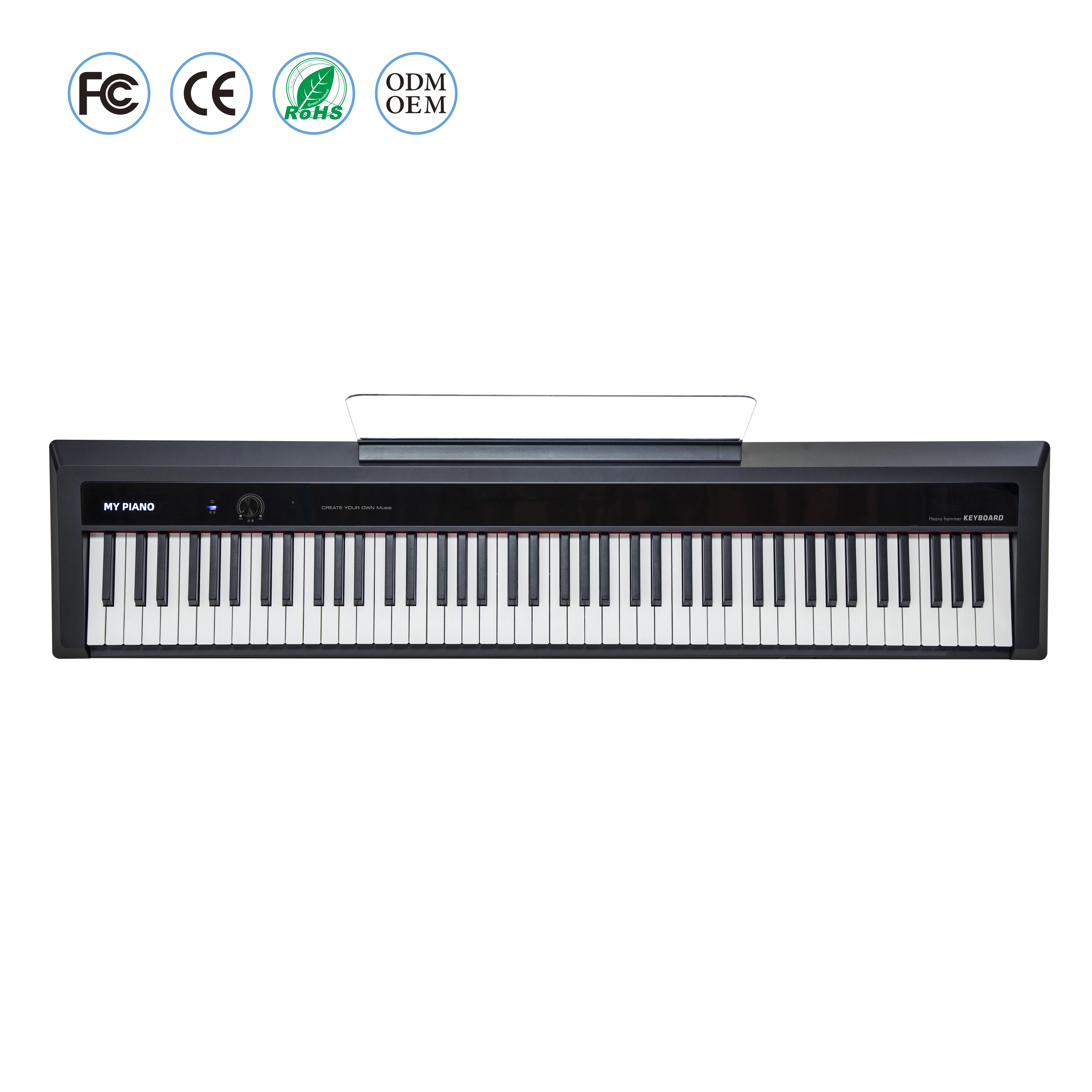 HXS piano keyboard 88 key weighted digital piano 88 keys electric piano customizable