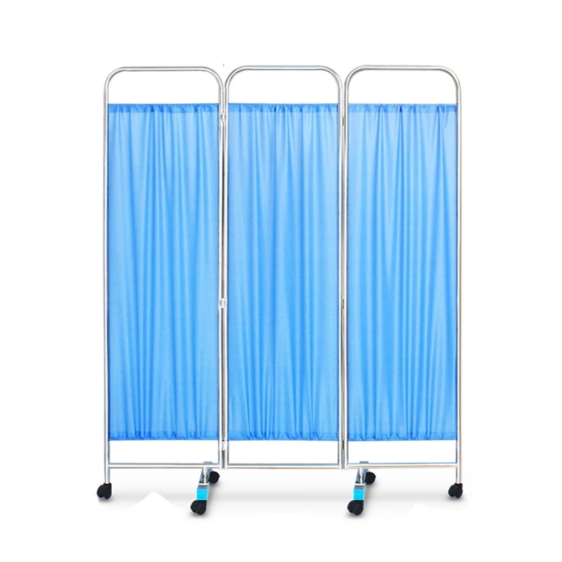 Portable Mobile Privacy Clean Folding Stainless Steel Hospital Medical Ward Screen