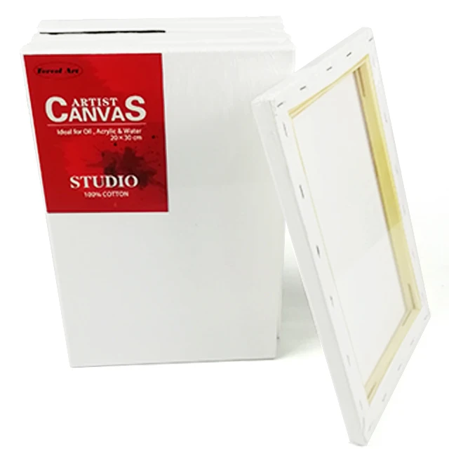 
20x30cm 280g pure cotton canvas 3/4 thickness ,Stretched canvas for studio 