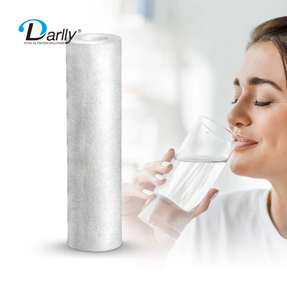 smooth pp melt brown filter cartridge for food anf beverage and process water 63mm or 115mm OD