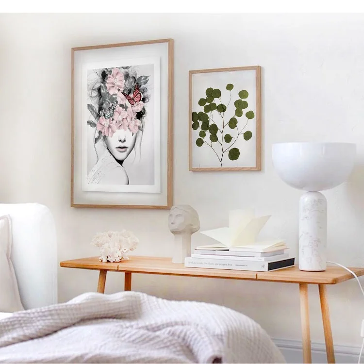 Floating Double Sided Glass Picture Acrylic Wall Art Pressed Flower Wood Hanging Wooden Photo Frames