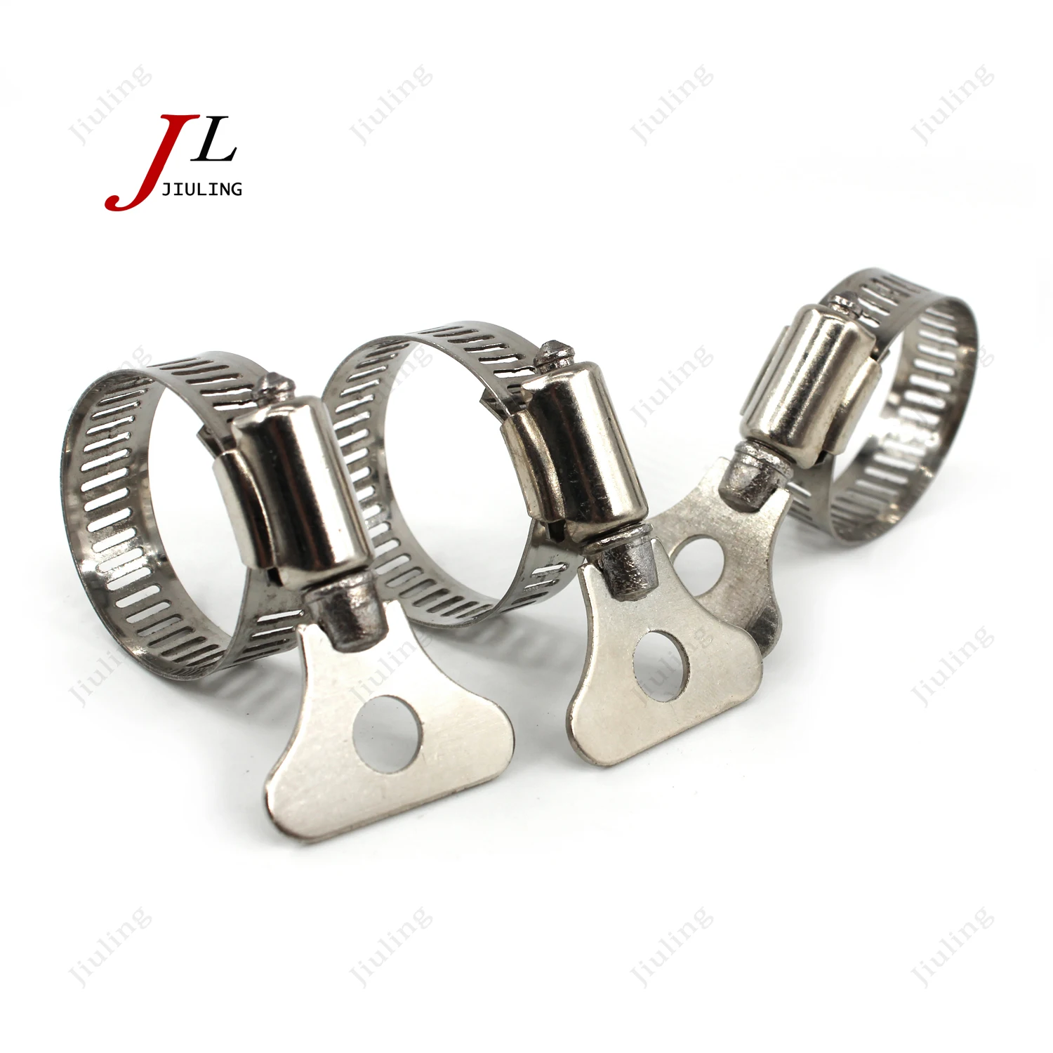 304 Stainless Steel 6-63mm American Key-type Worm Drive Hose Clip Pipe Clamp for Water Plumbing Automotive Mechanical