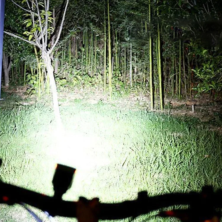 Solar Charging Waterproof Bike Light Waterproof 120 Db Loud Warning USB Rechargeable LED Bicycle Front Light