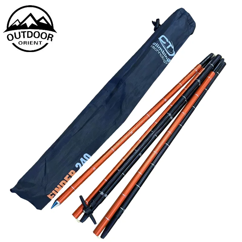 Lightweight Sturdy Extendable Avalanche Probe 240 CM Folding 10mm Aluminum Snow Probe