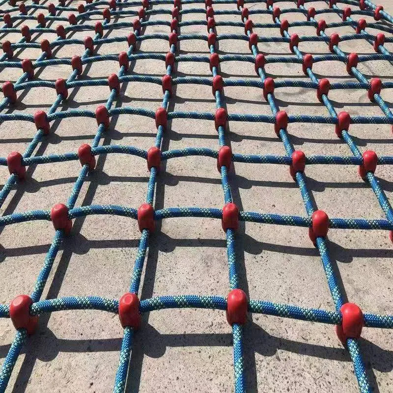 High quality large plastic slide with climbing net outdoor climbing net in pula climbing nets for kids