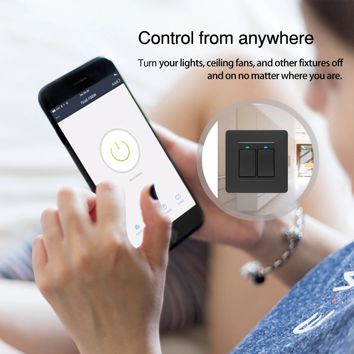 SHUWEI Beijing Smart Home Wireless Light Electrical Wall Push Button Switch UK Multi Control