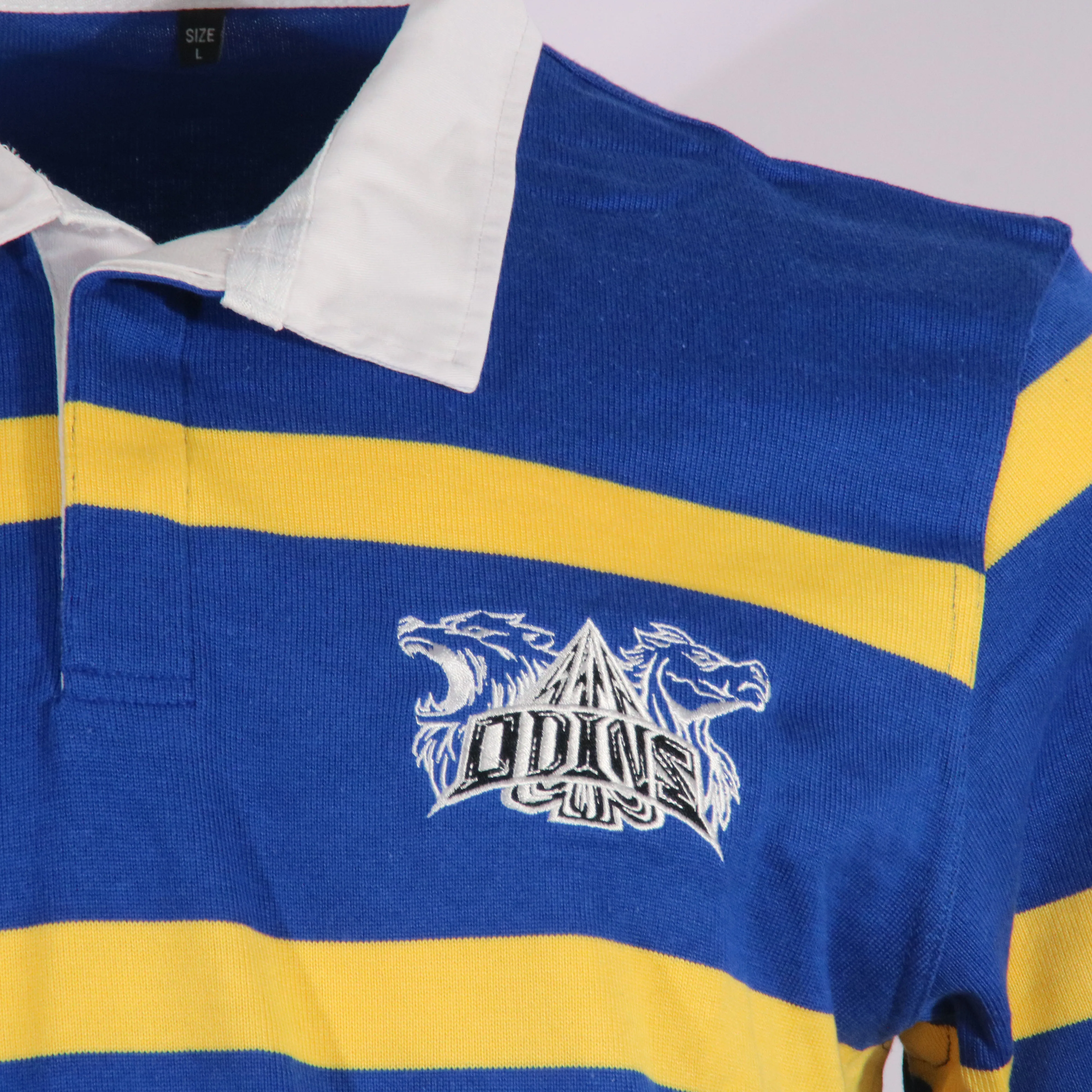 Men Custom Long Sleeve Rugby Polo Jumpers Football Jersey Wear Cotton Knitted Striped Rugby Shirt
